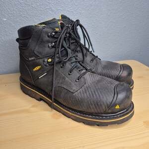 KEEN Boots Mens 13 Black Work Waterproof Safety Toe ASTM F2413-05 Keen Dry